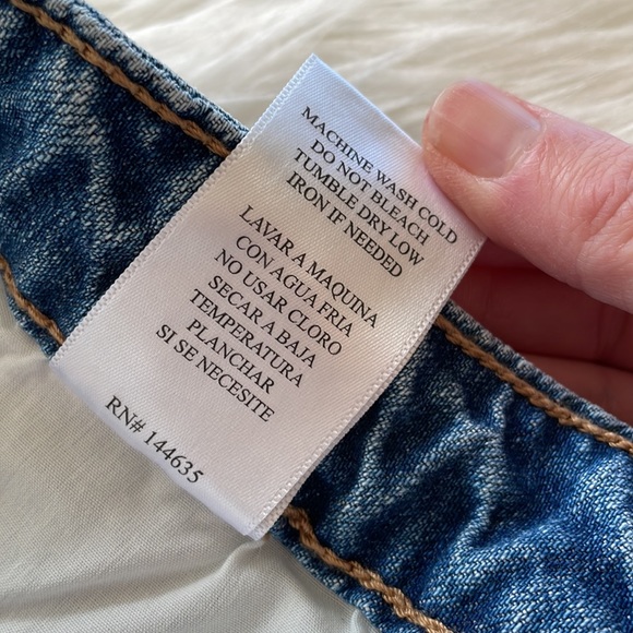 KanCan High Waist Cutoff Denim Shorts Blue XS - Picture 7 of 7